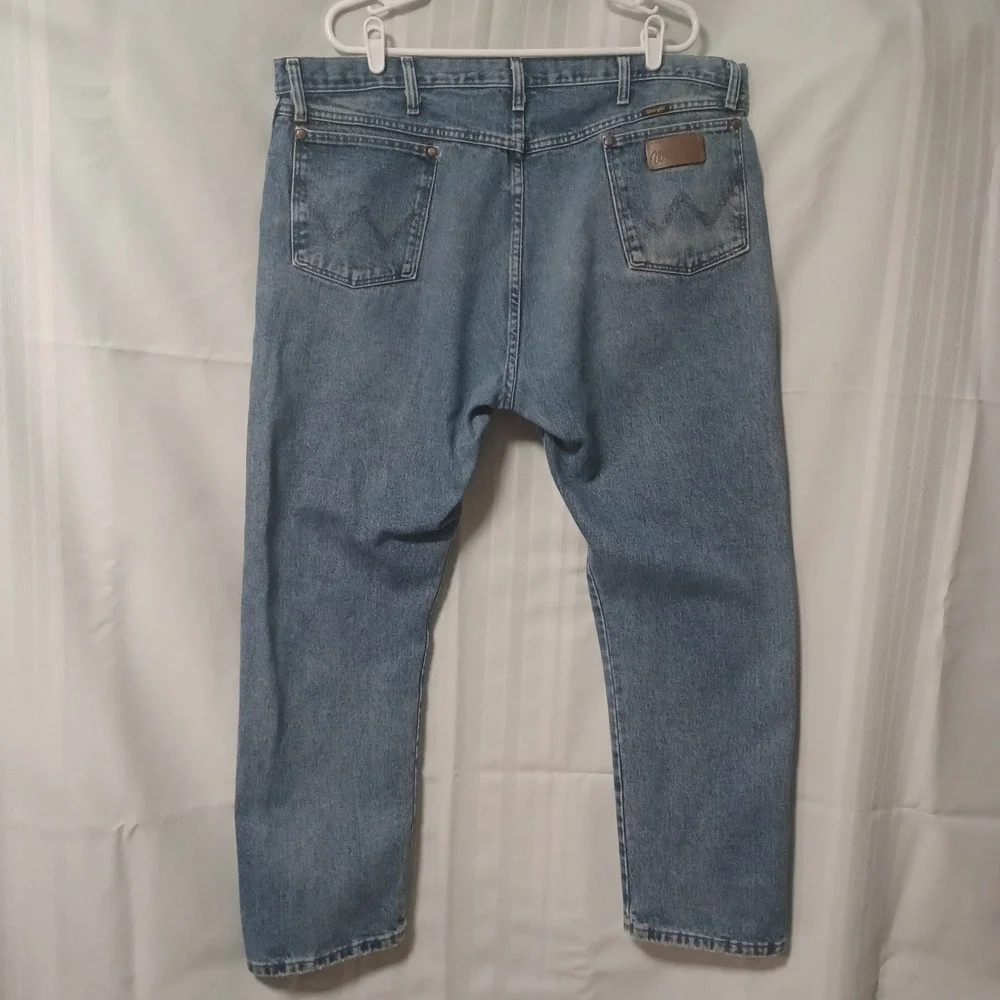 Wrangler Mens 13MWZGK‎ Cowboy Cut Original Fit Jeans Blue Denim 42x30 High Rise